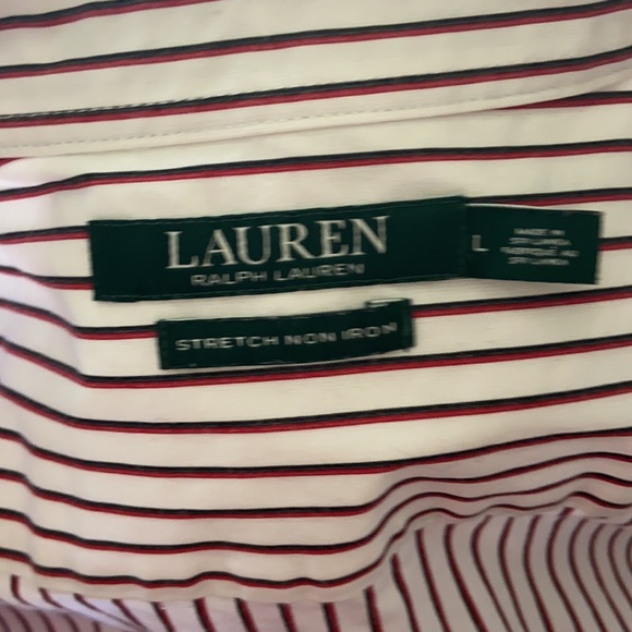 RALPH LAUREN QUARTER SLEEVE DRESS SHIRT - Picture 3 of 5
